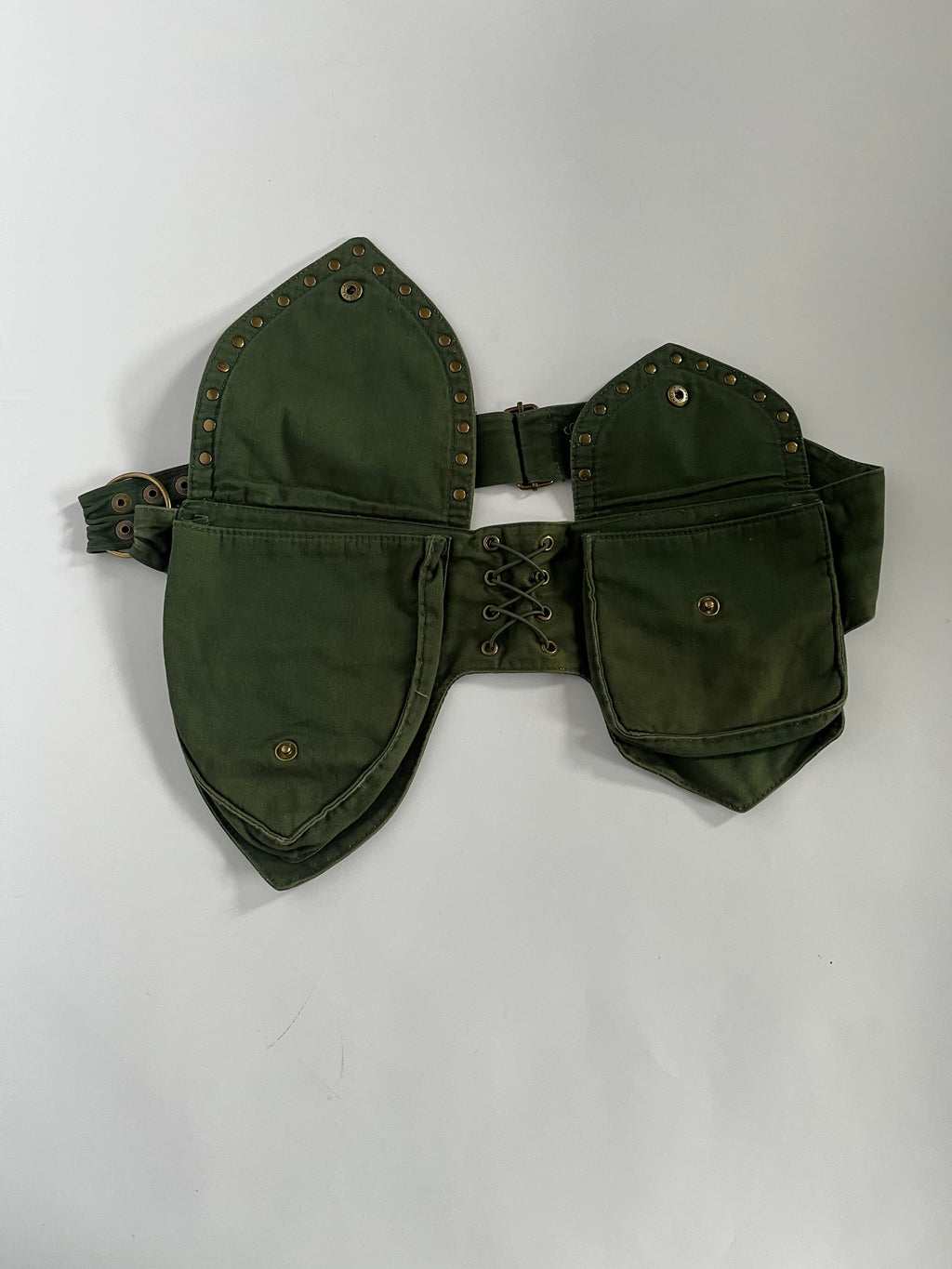 Green boho bum bag
