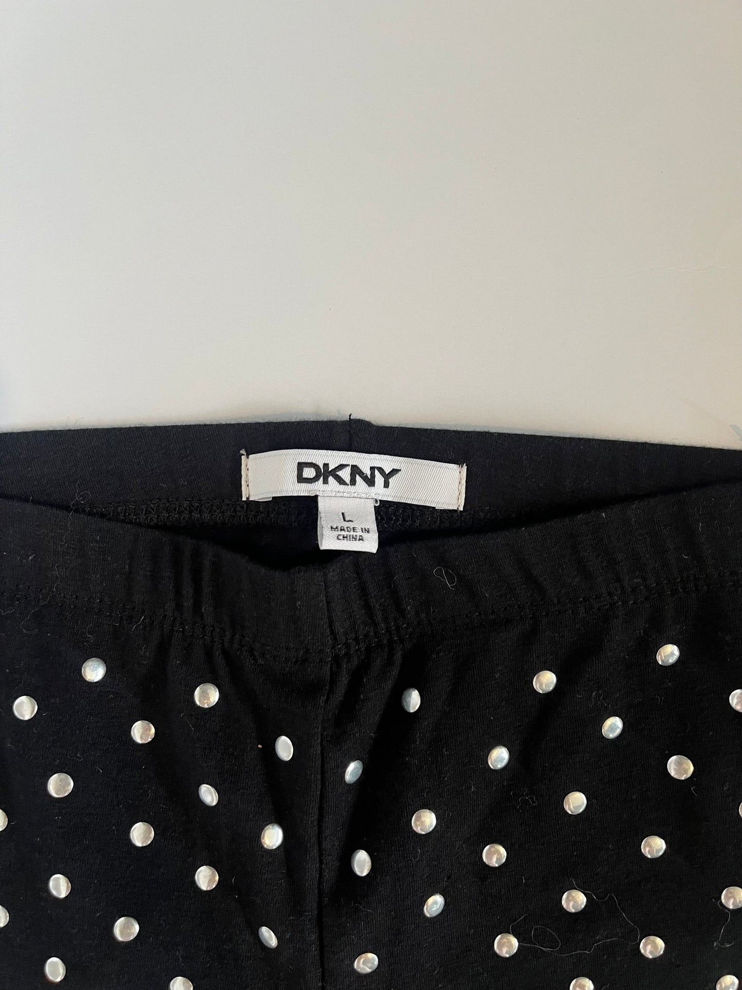 DKNY studded black leggings