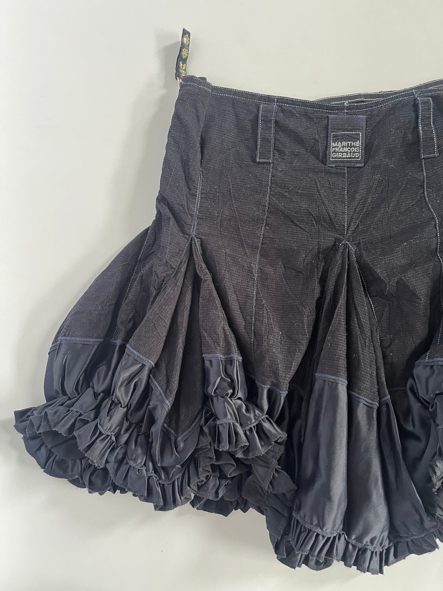 Marithé + François Girbaud bubble knee length skirt