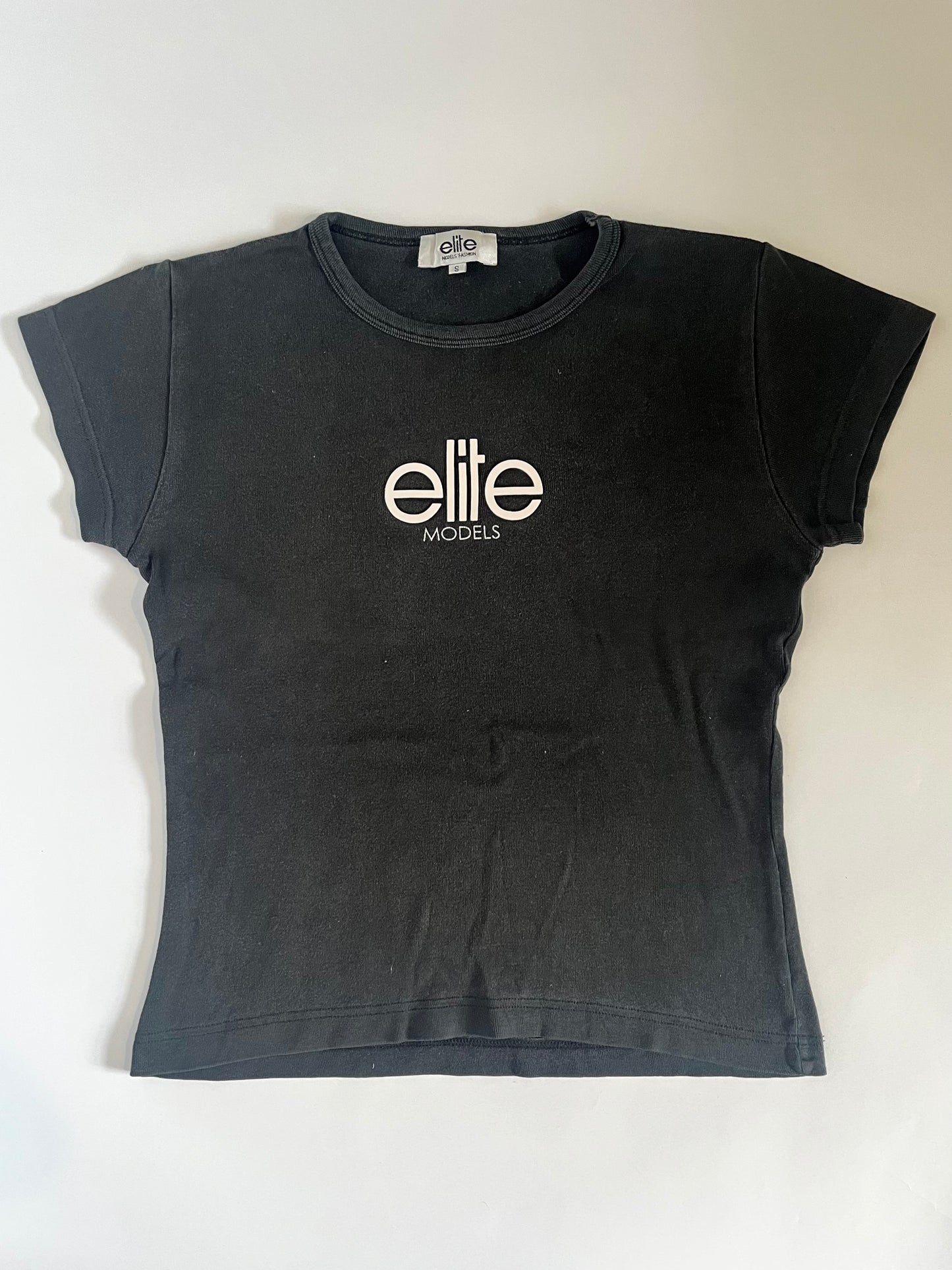 Elite models black baby tee