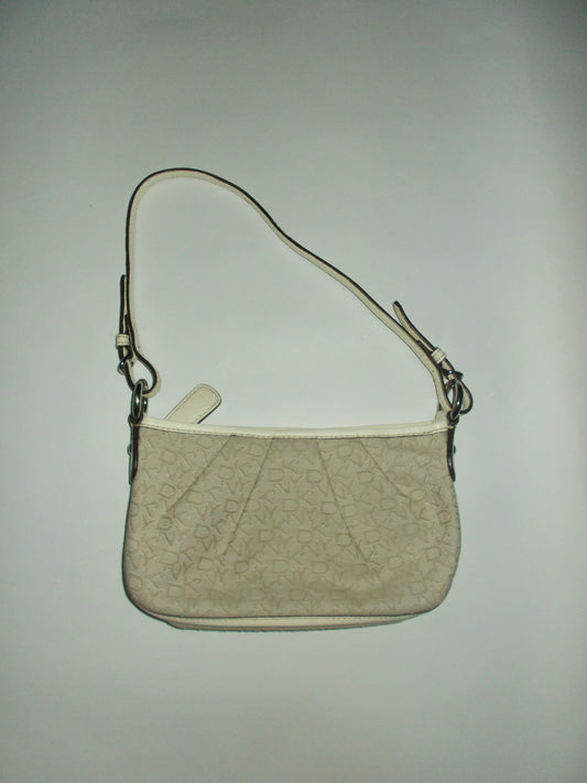 DKNY cream monogram mini bag