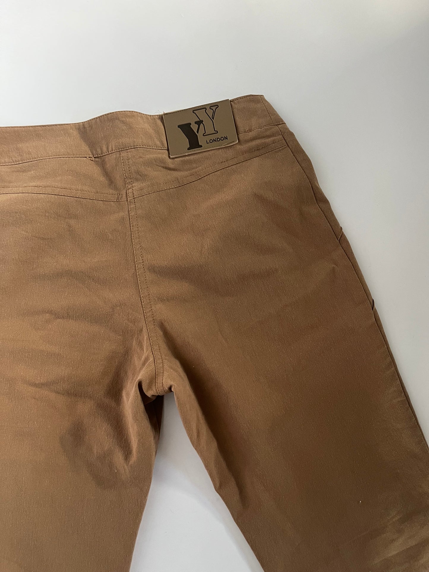 Brown boho flared trousers