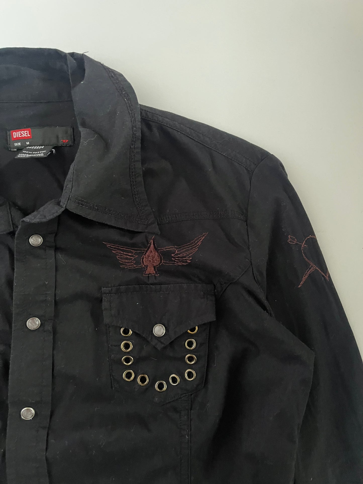 Diesel button up shirt