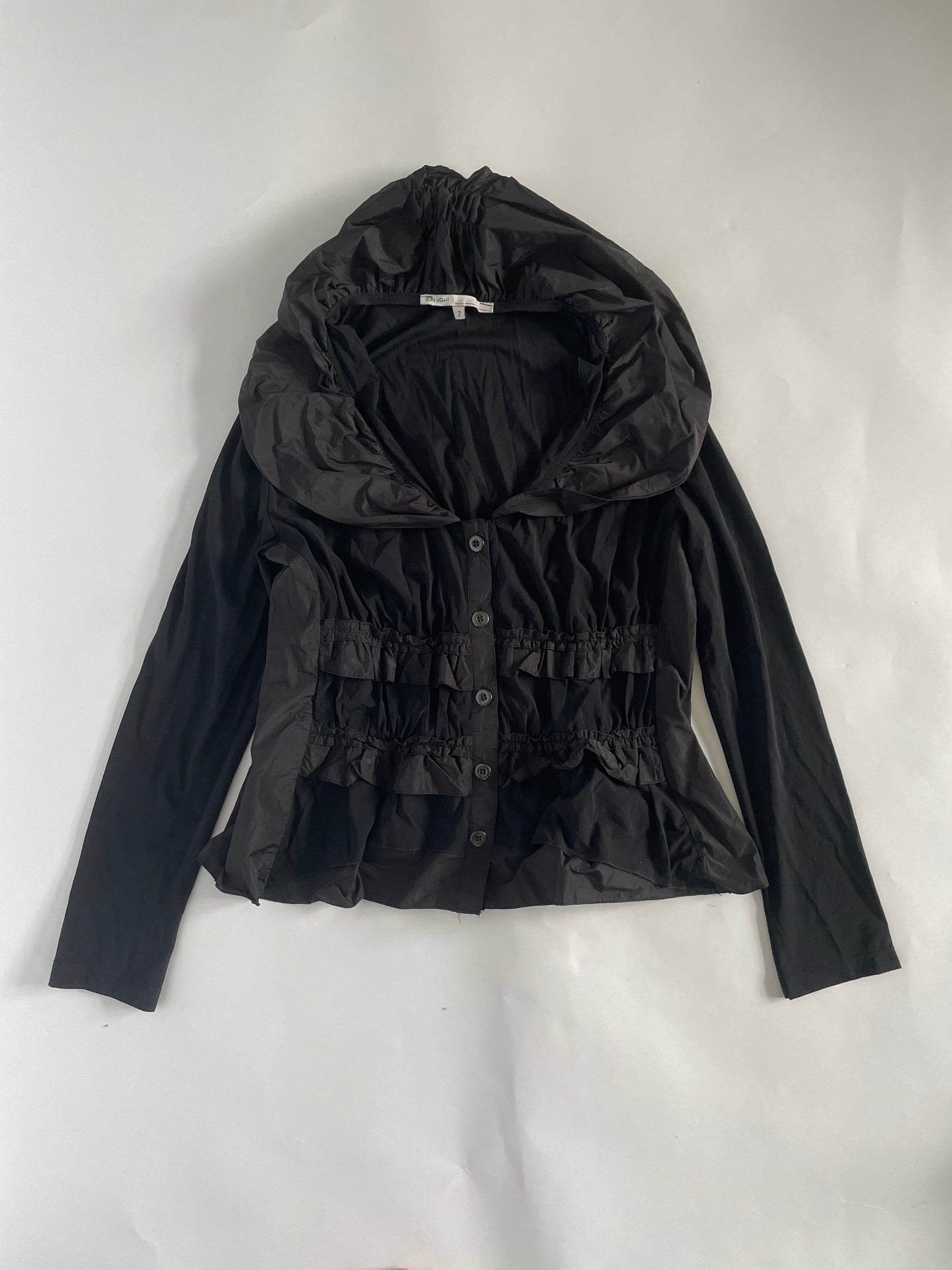 90’s shell ruffle skirt & blazer set