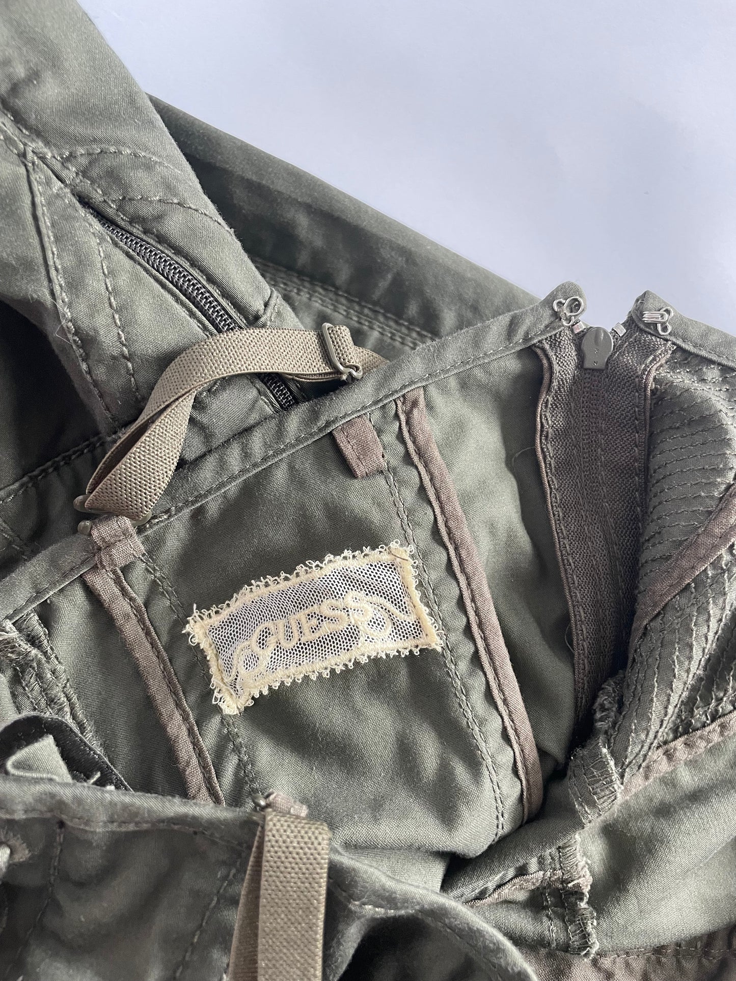 90’s Guess khaki corset mini dress