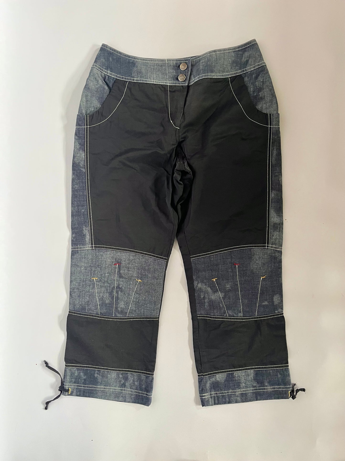 Denim & shell trouser set